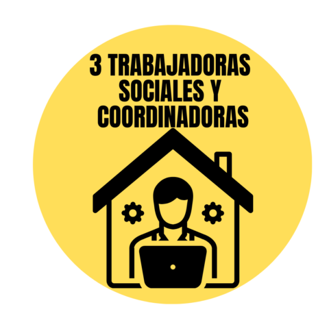 3 trabajadoras sociales y coordinadoras